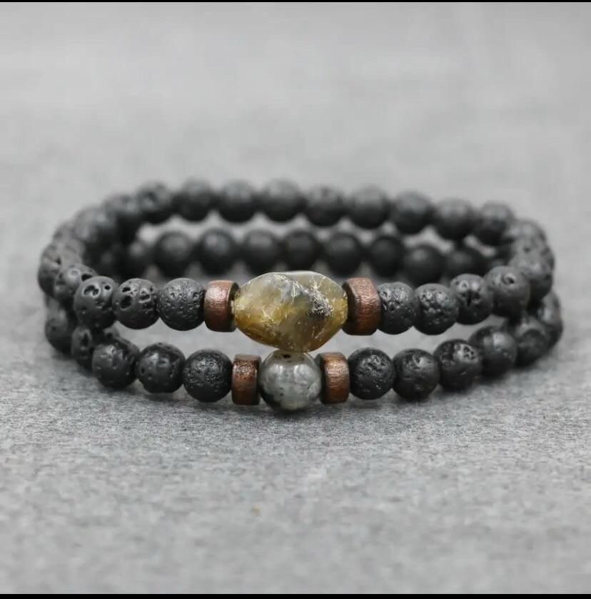 Moon Stone And Lava Stone