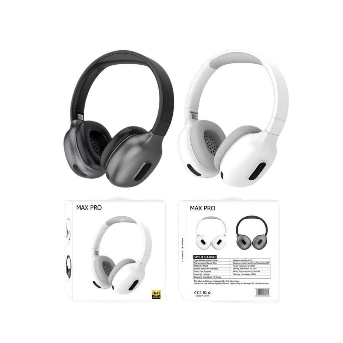 Max Pro Wireless Headphones