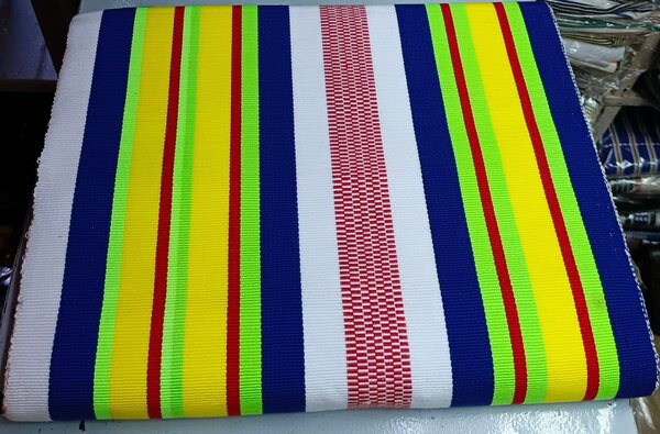 Tissu rayé coloré multicouleur