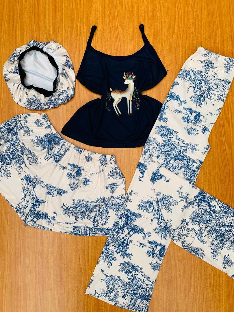 4 Piece Ladies Nightwear