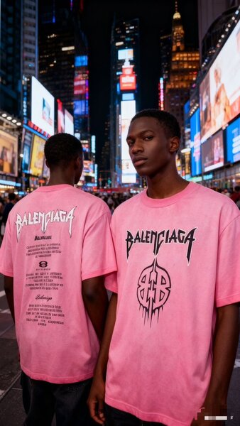 Tee-shirt rose Balenciaga