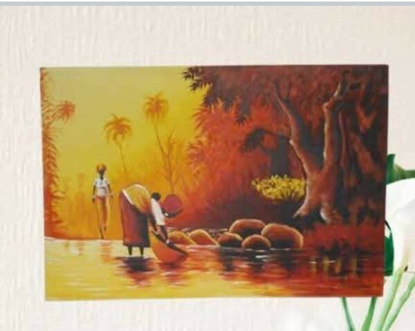 Tableau Africain Peint à la Main