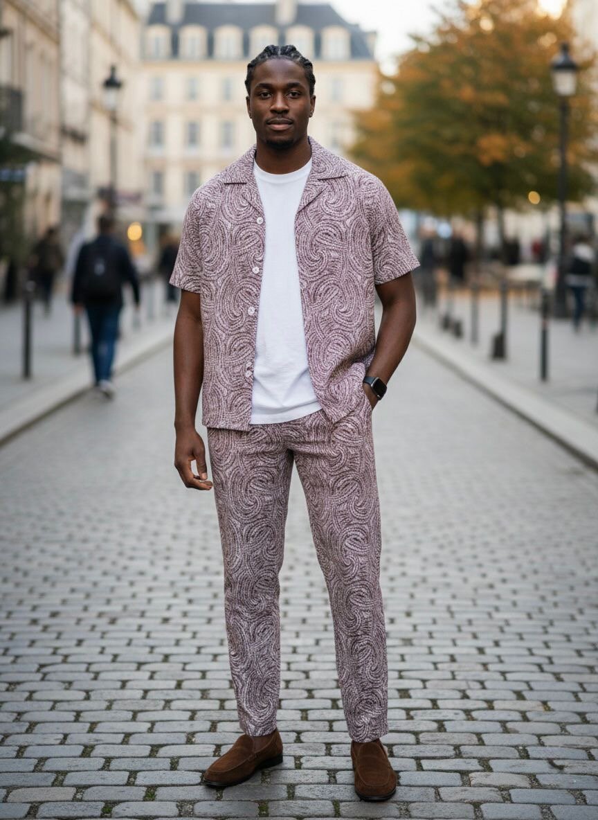 Ensemble chemise et pantalon homme