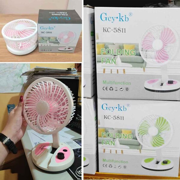 Rechargeable Fan with LED light