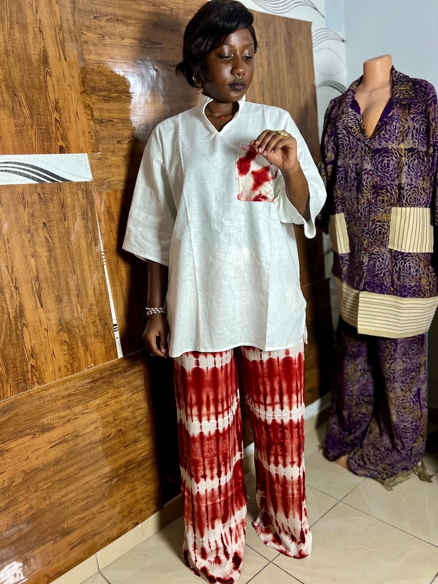 Ensemble moderne batik femme