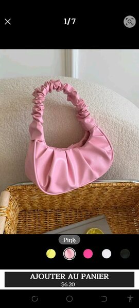 Sac à main plissé chic