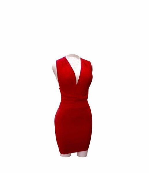 Robe Bandage Rouge Élégante