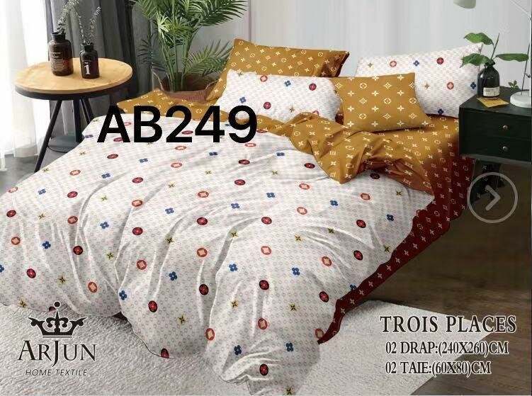 Parure de lit fleurie 240x260 cm