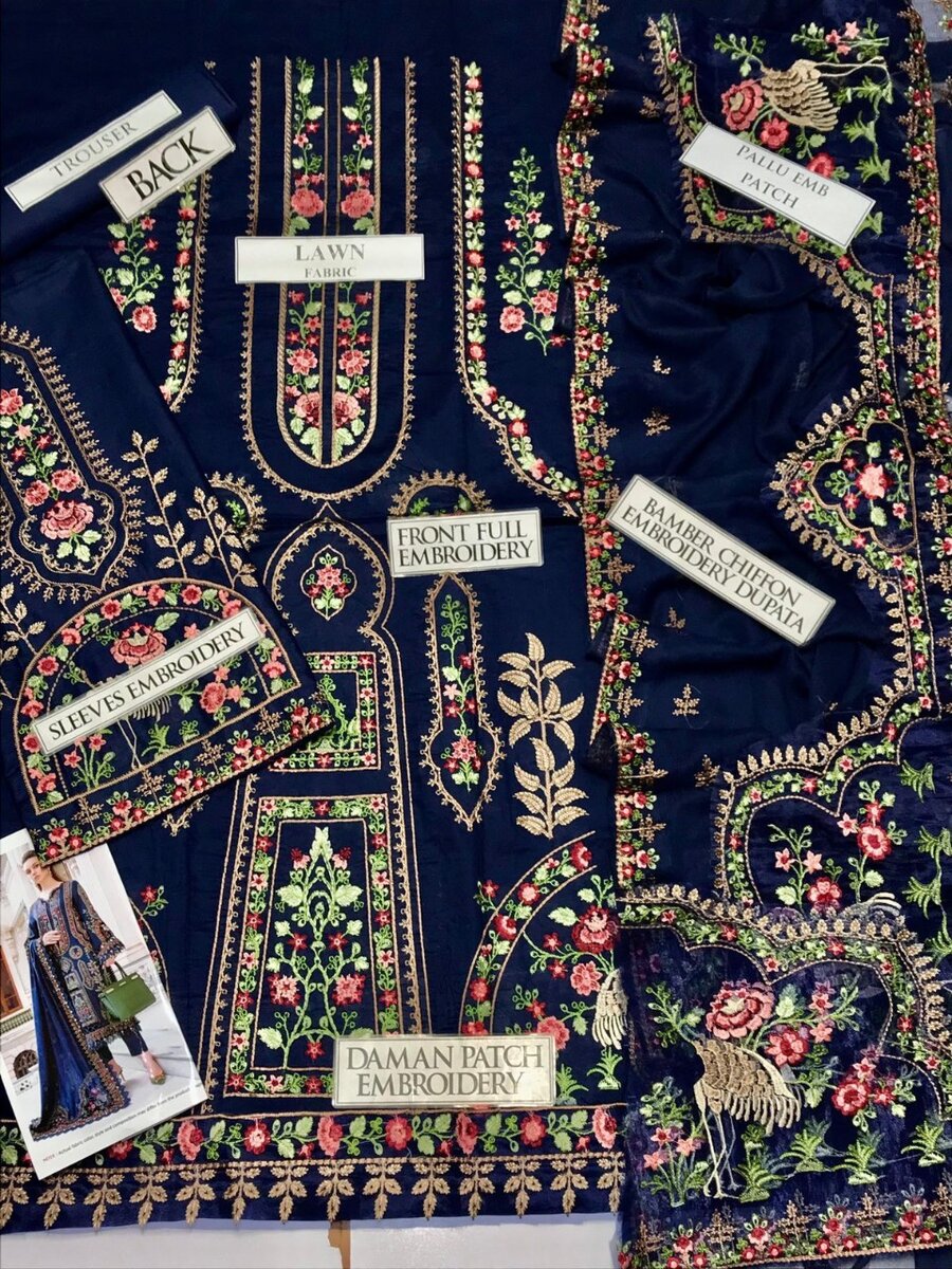 Maria B Lawn Embroidered Collection