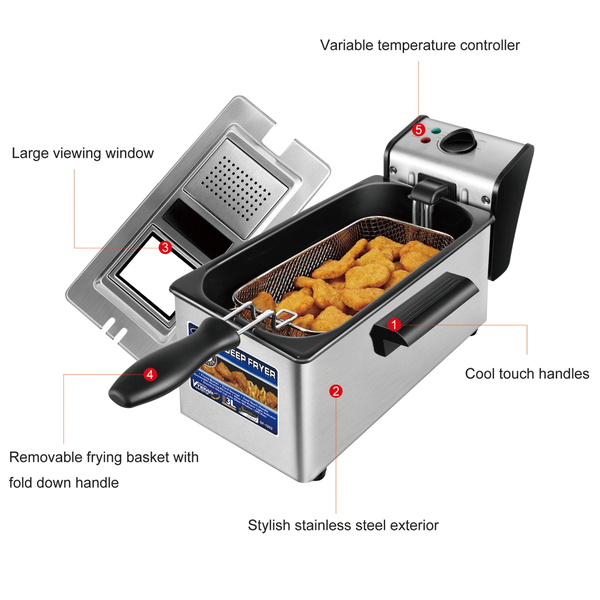 Friteuse électrique 3L Sonifer