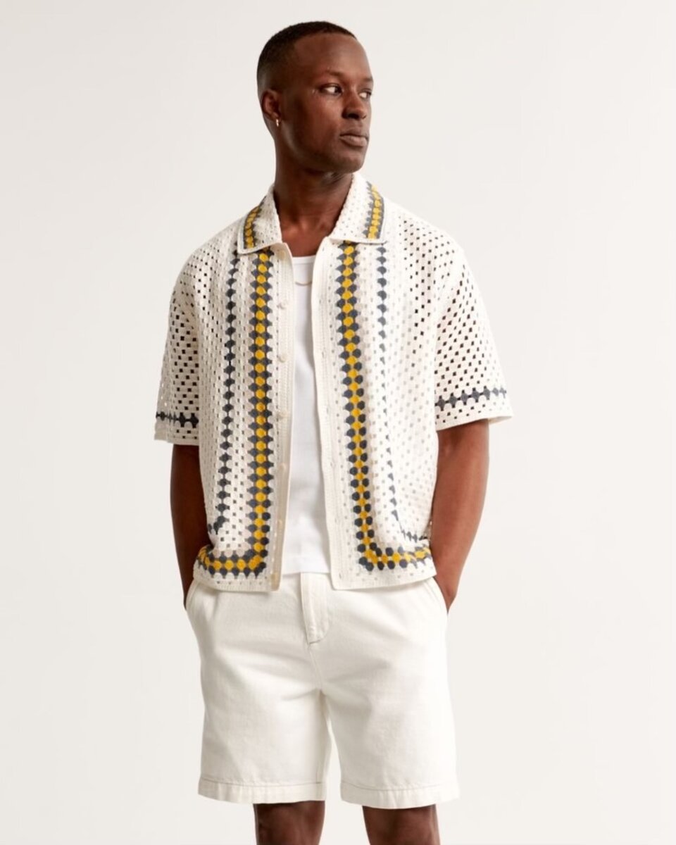 Chemise en crochet élégant