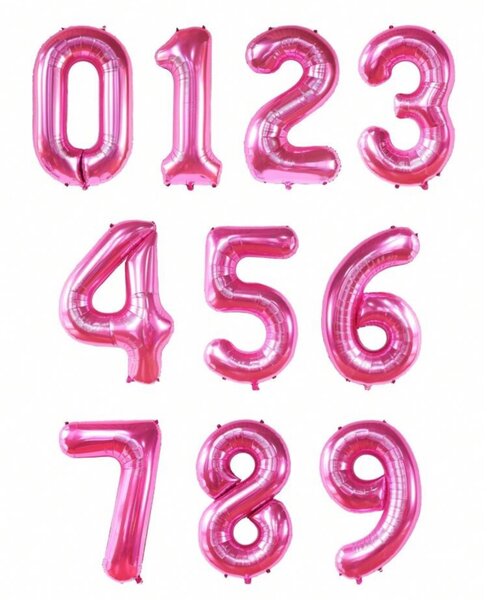 Ballon chiffre rose 40 pouces