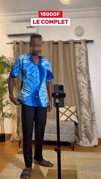 Ensemble Chemise et Pantalon Bleu