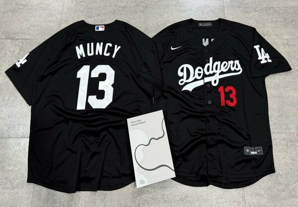 Maillot de baseball Dodgers noir