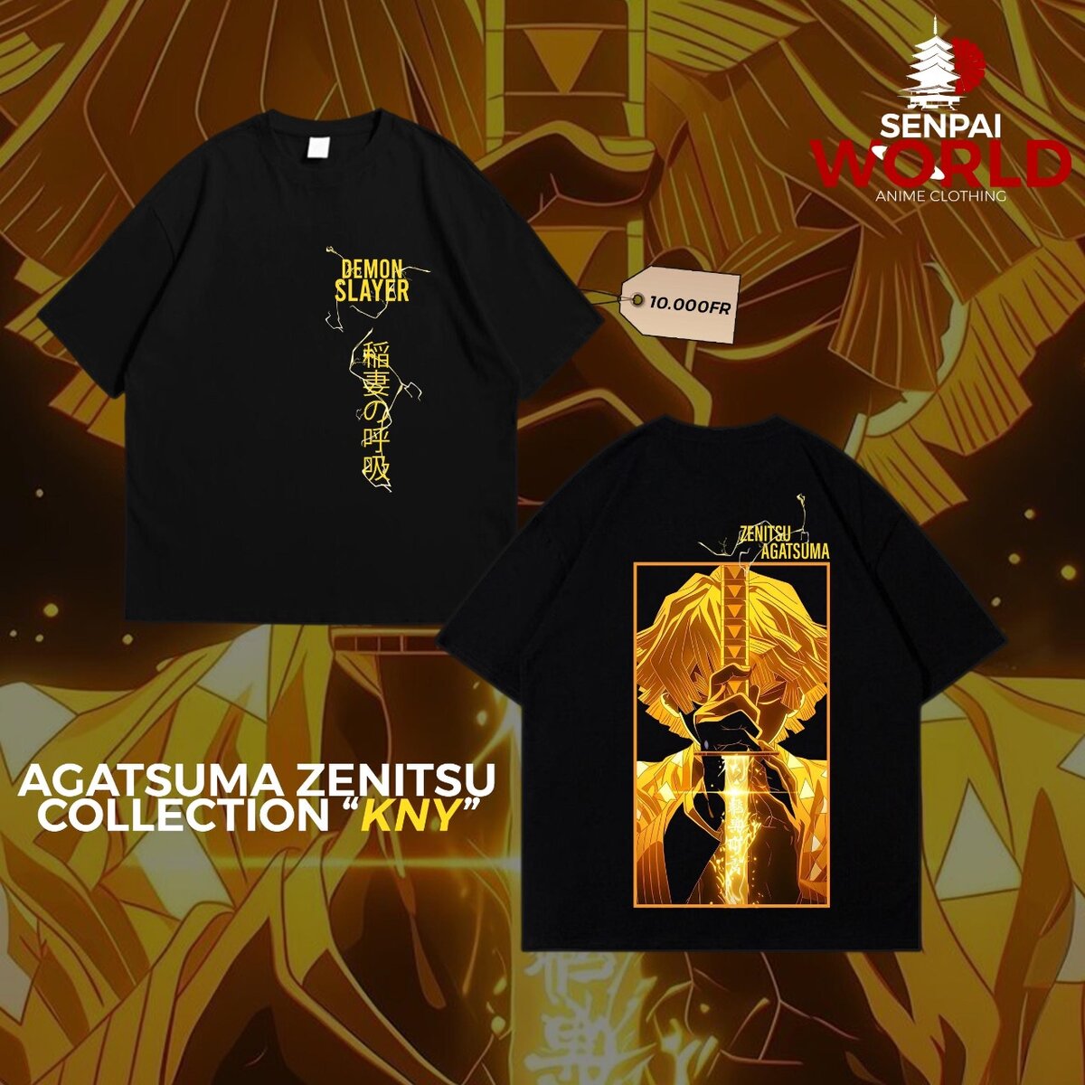 T-shirt Zenitsu Agatsuma Anime