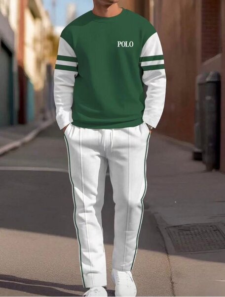 Ensemble de sport Polo vert