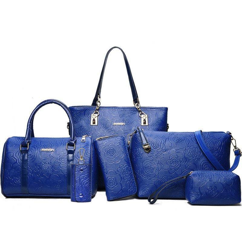 Ensemble de Sacs en Cuir Bleu