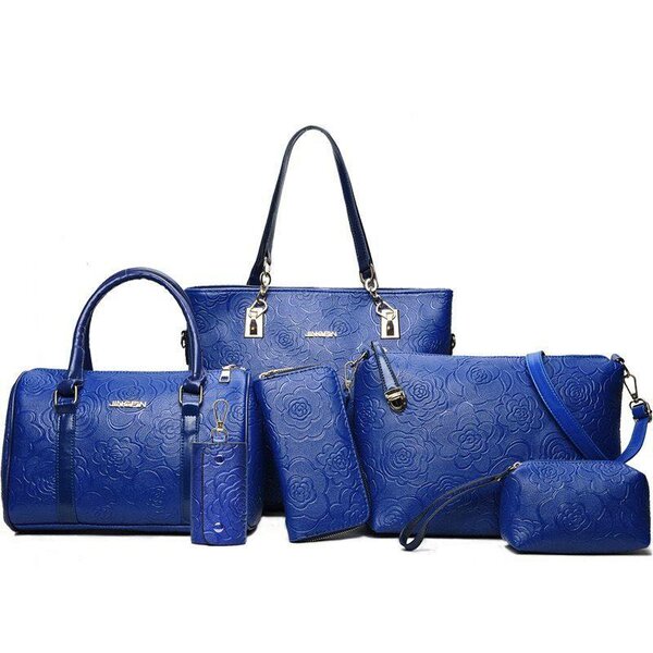 Ensemble de Sacs en Cuir Bleu