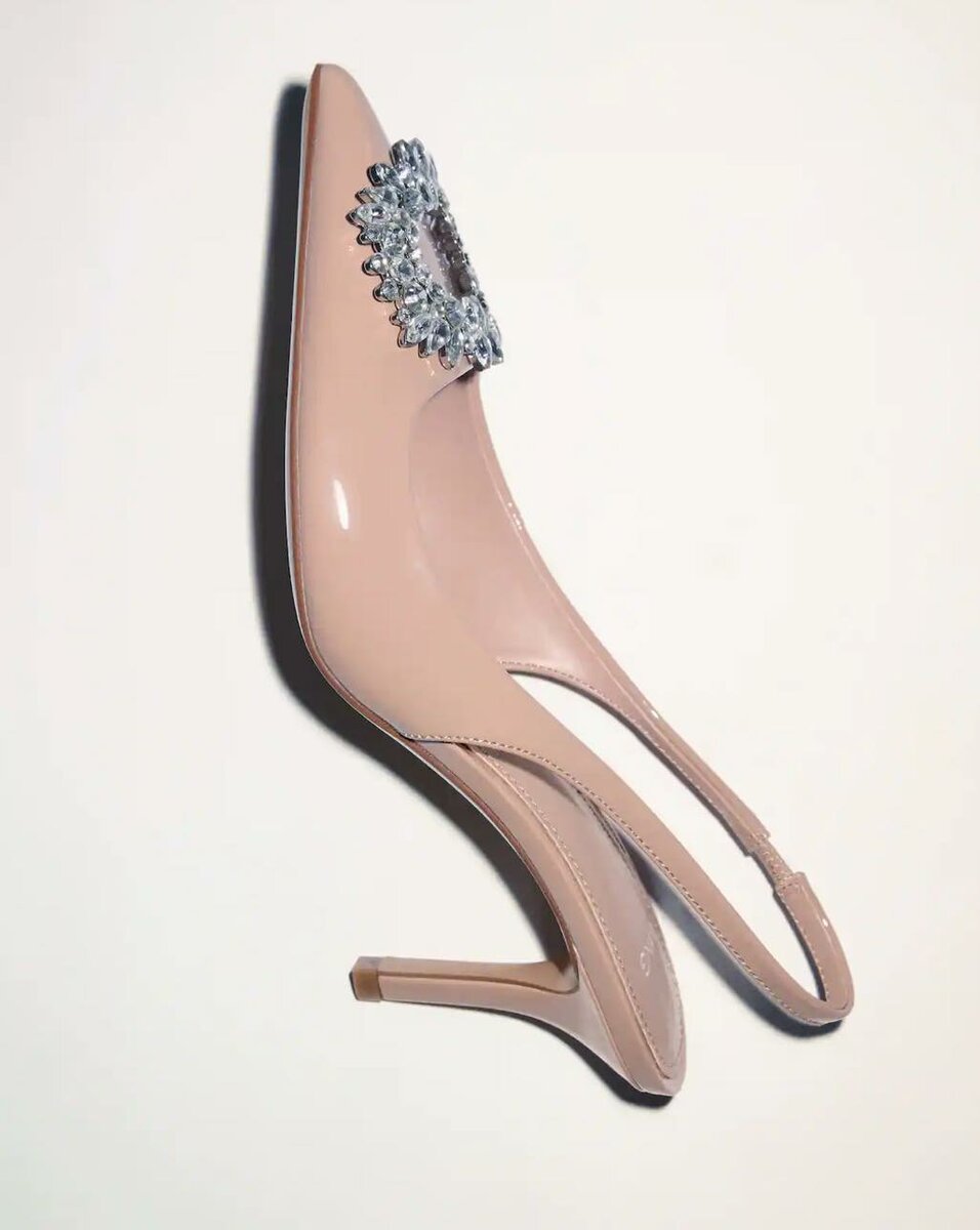 Mango Jewel-heel shoes