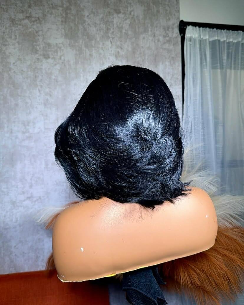 Human nature hair 6*6 hd closure wig/raw indian