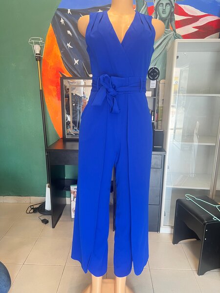 Combinaison élégante bleu femme