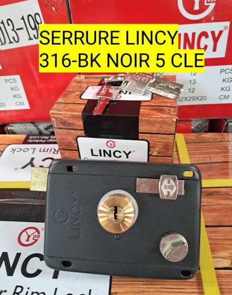 Serrure Lincy 316-BK Noir