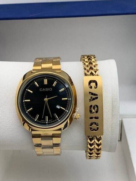 Casio watch and bracelet set