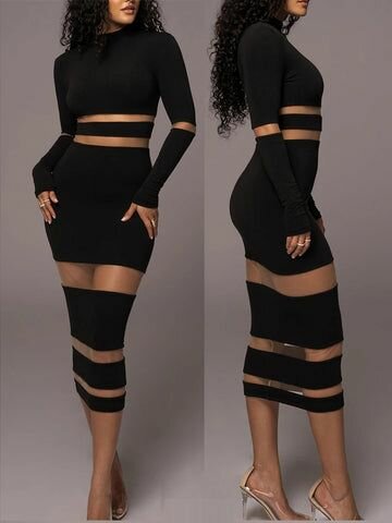 Robe Bandage Transparent Femme