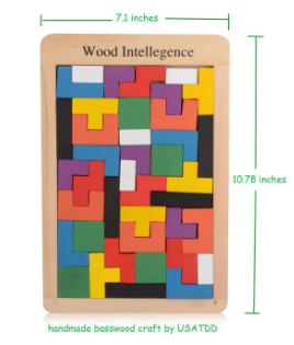 Wooden Colorful Intelligence Board Educational Toy For Kids