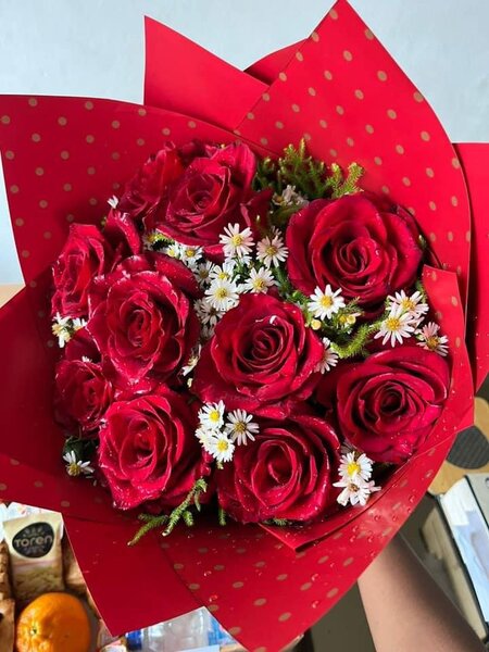 Bouquet de roses rouges