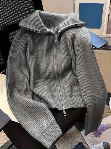 Pull à Rayures Zippé