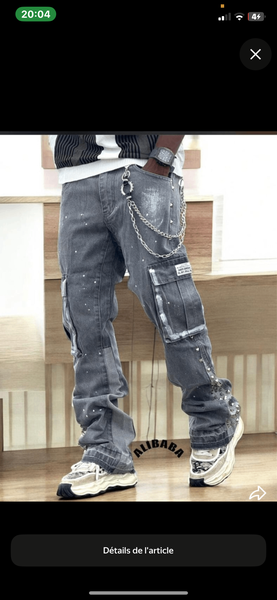 Pantalons cargo streetwear homme