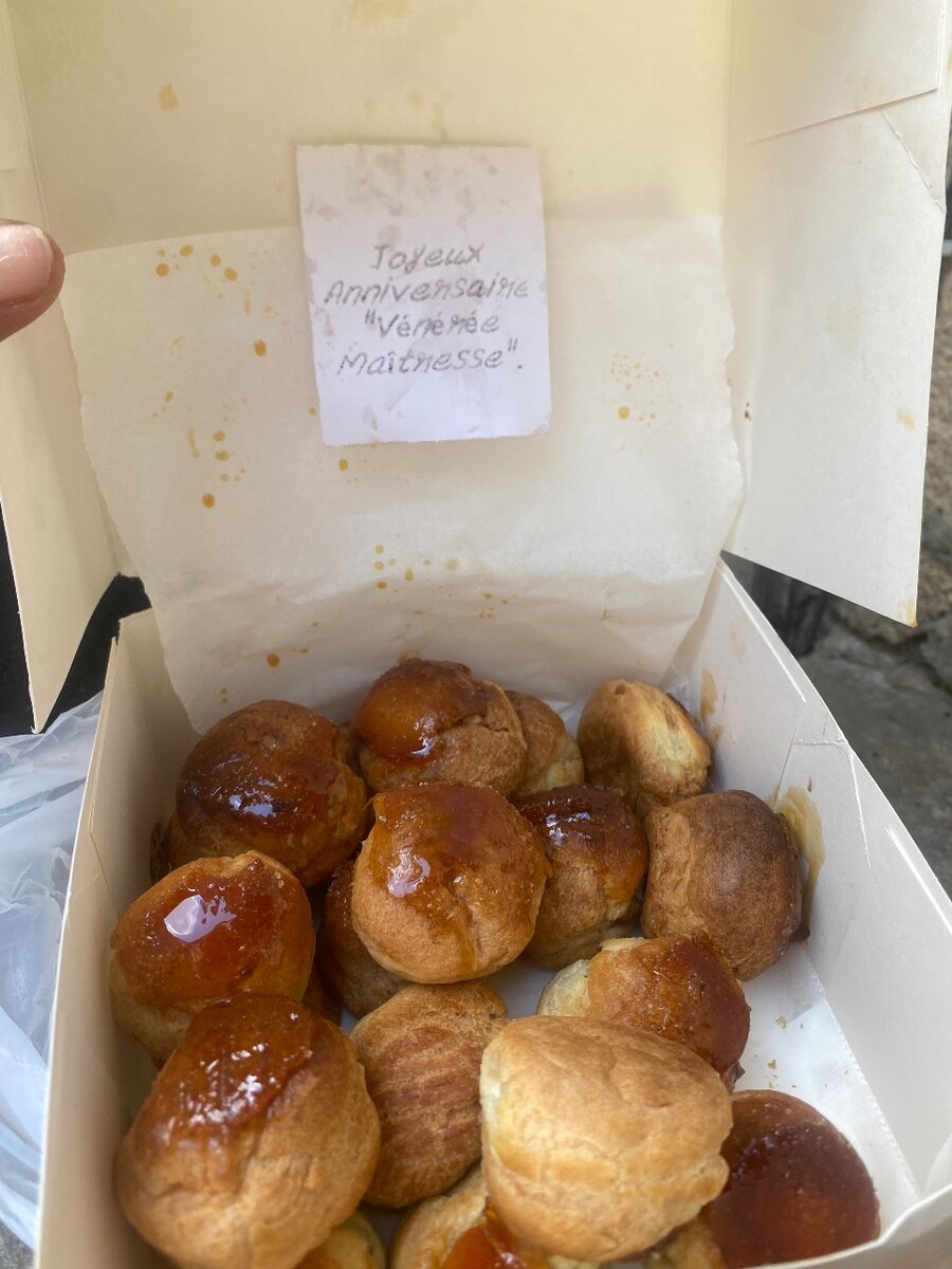 Choux pâtissiers assortis