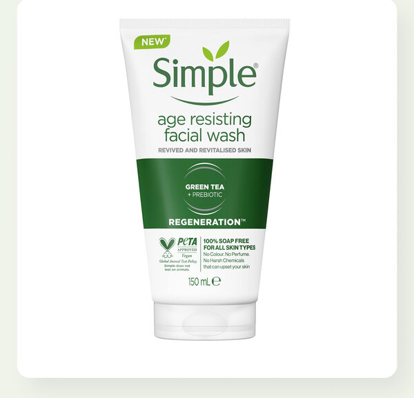 SIMPLE REGENERATION AGE RESISTING FACIAL WASH