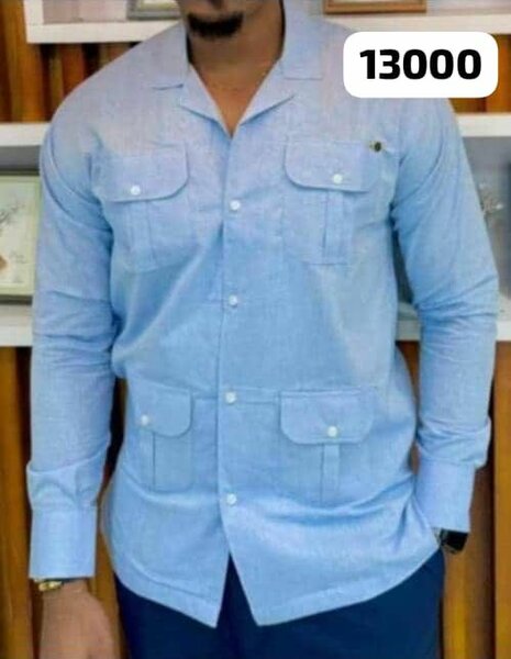 Chemise habillée homme bleu