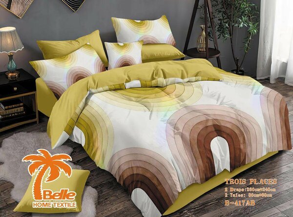 Complet couette et draps de lit 3 places