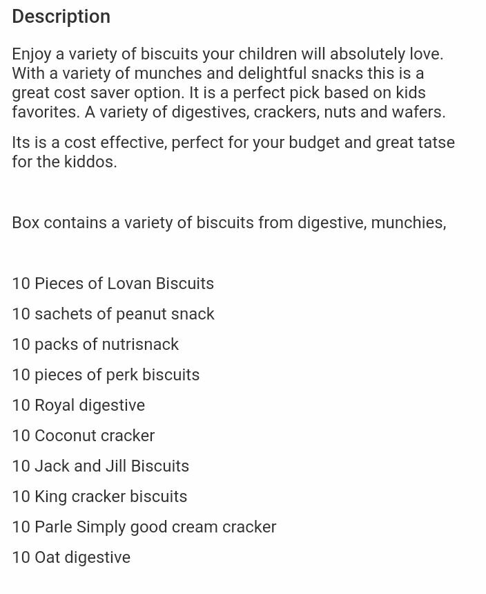 Biscuit for kids 100pcs 10×10