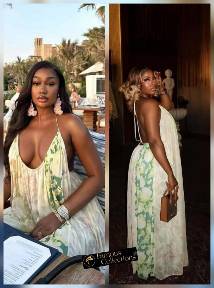 Robe longue d'été florale