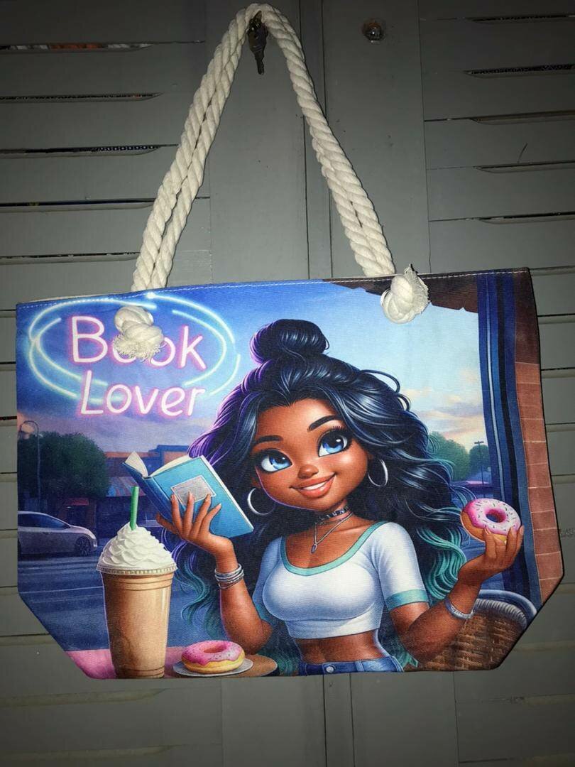 Sac Cabas Motif Art Fille