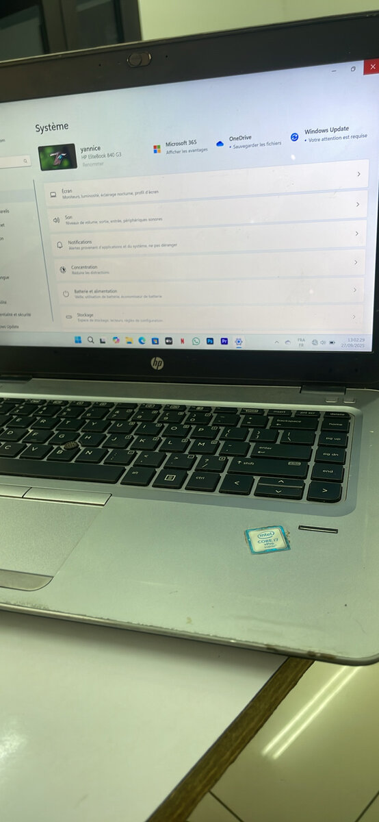 Ordinateur portable HP avec Windows 10