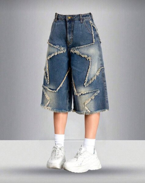 Jean déchiré ample pour femme