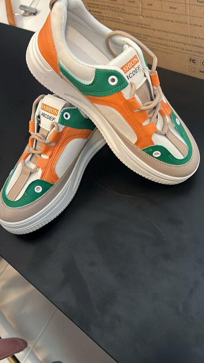 Baskets mode multicolores