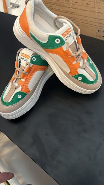 Baskets mode multicolores