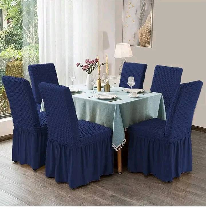 Blue DINING CHAIR COVERS