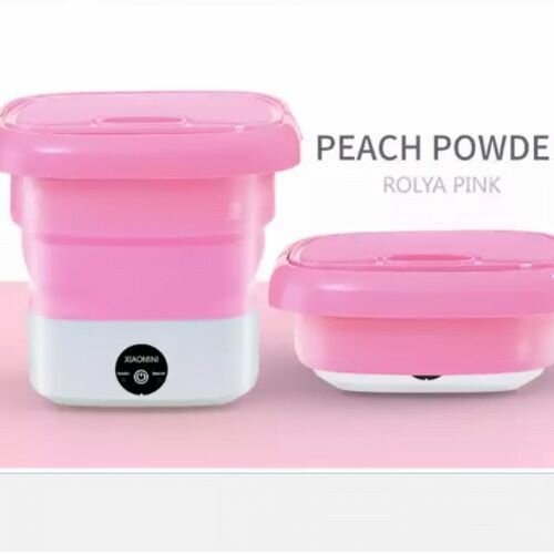 Mini Machine à Laver Portable, Mini Laveuse Et Essoreuse - Rose