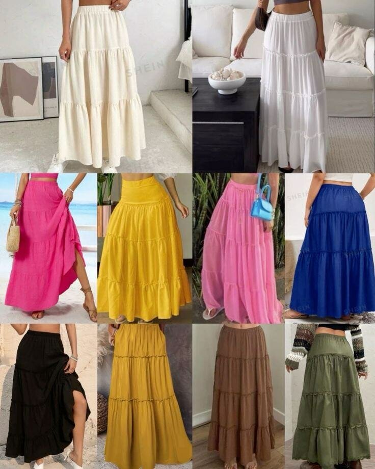 Jupe longue bohème femme