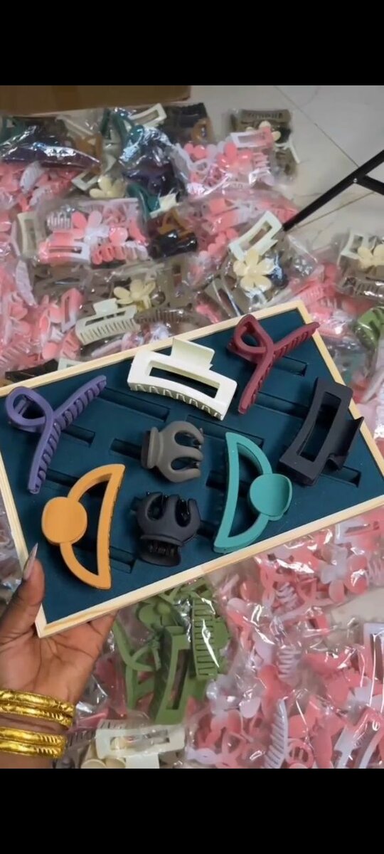 Ensemble de pinces à cheveux colorées