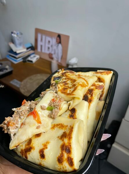 Crêpes salées à la viande