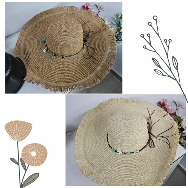 Chapeau de paille élégant été