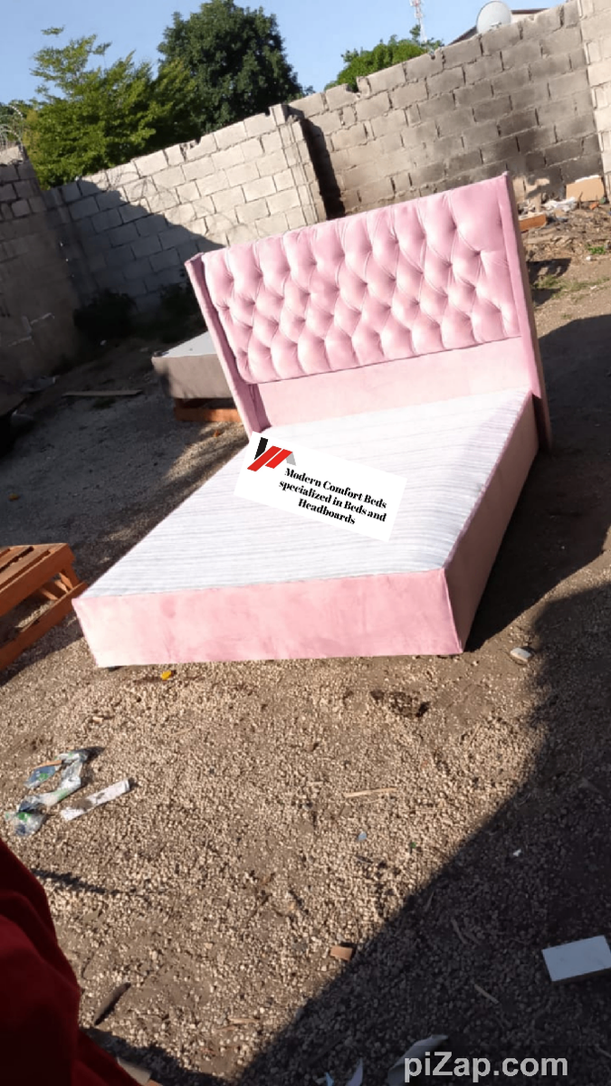 Wing tufted Double bedset